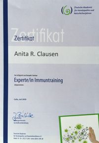 Zertifikat Immuntrainer